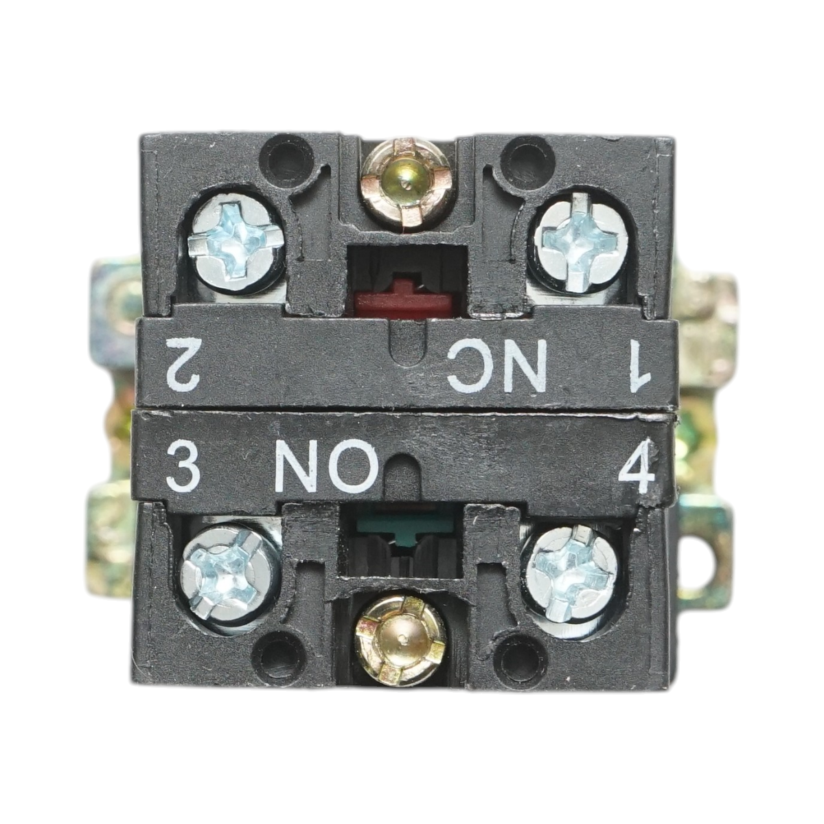 Selector 2 pozitii cu retinere si indicator semnalizare LED alb 1NO+1NC, 24V, LAY5 Breckner Germany - imagine 4