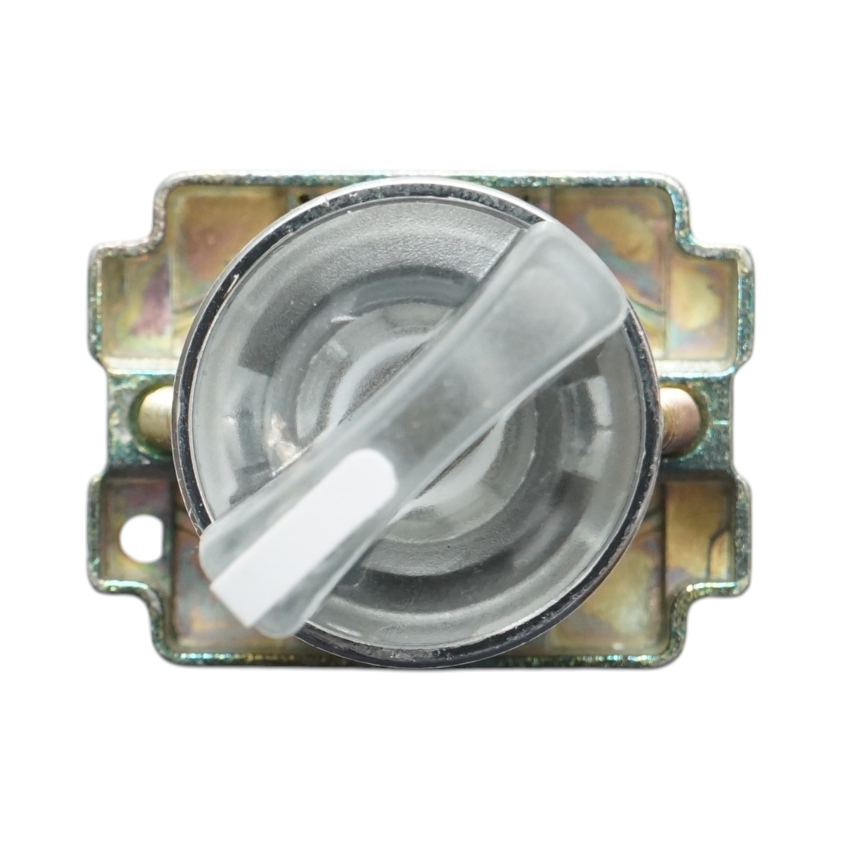 Selector 2 pozitii cu retinere si indicator semnalizare LED alb 1NO+1NC, 24V, LAY5 Breckner Germany - imagine 2