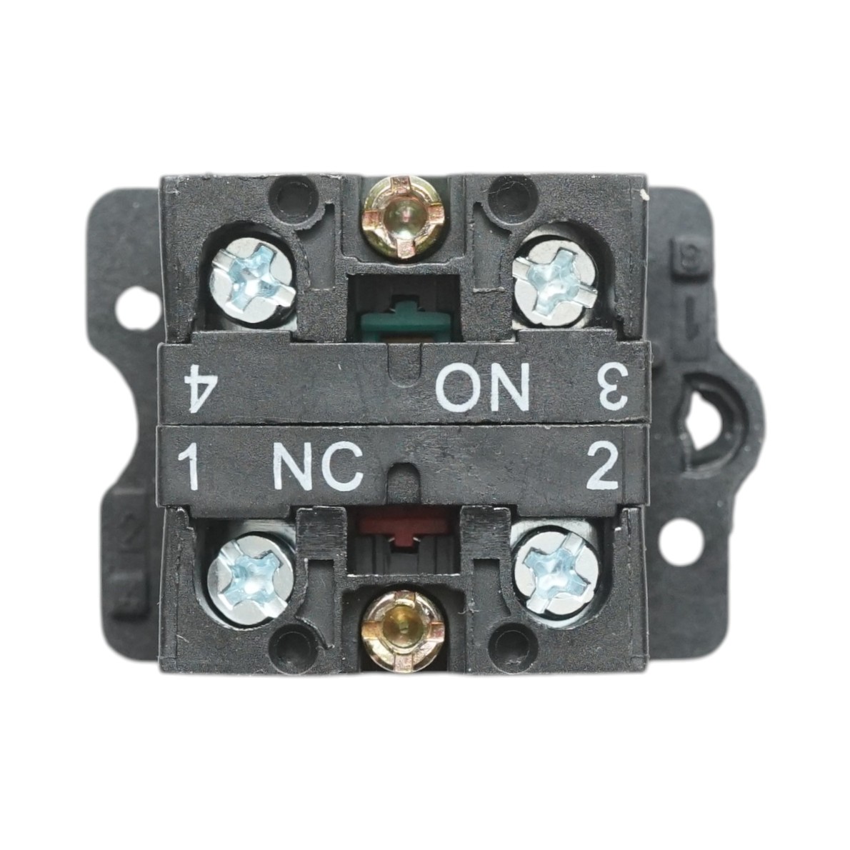 Buton comanda cu revenire negru 1NO+1NC, 400V/10A LAY5 Breckner Germany - imagine 5
