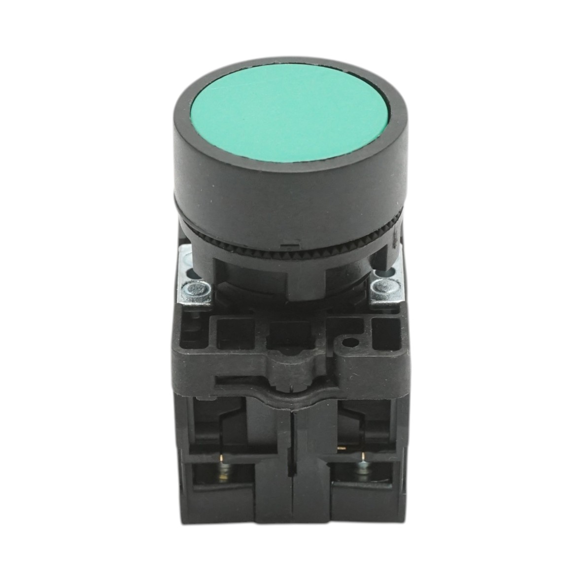 Buton comanda cu revenire verde 1NO+1NC, 400V/10A LAY5 Breckner Germany - imagine 2