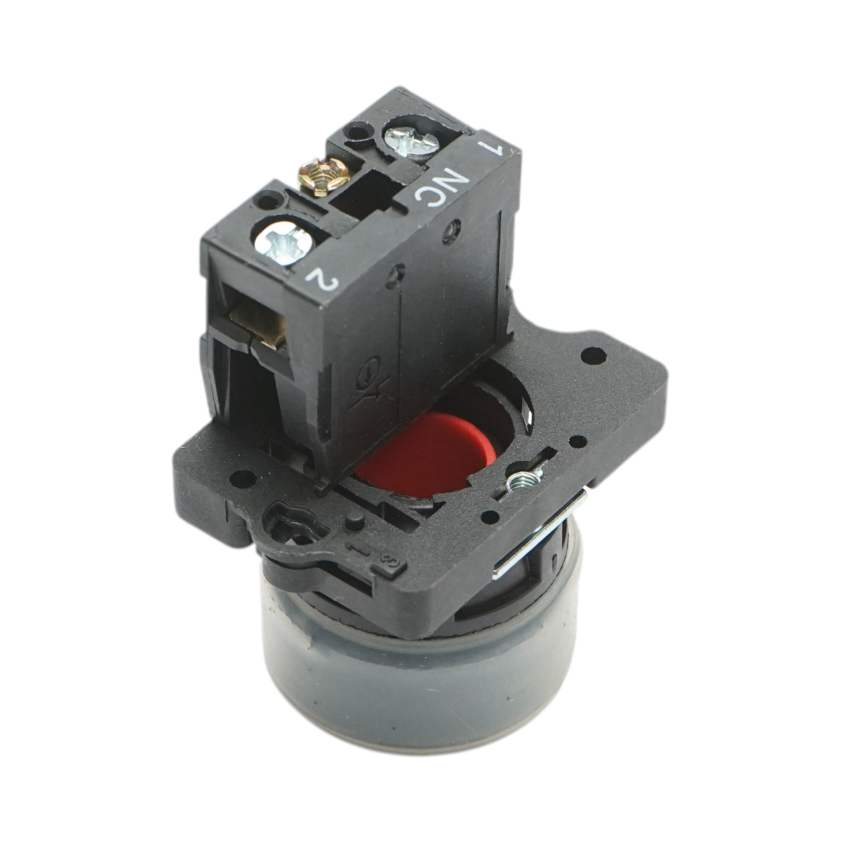 Buton comanda rosu cu capac protectie 1NC, 400V/10A, LAY5-EP42, IP65 Breckner Germany - imagine 3