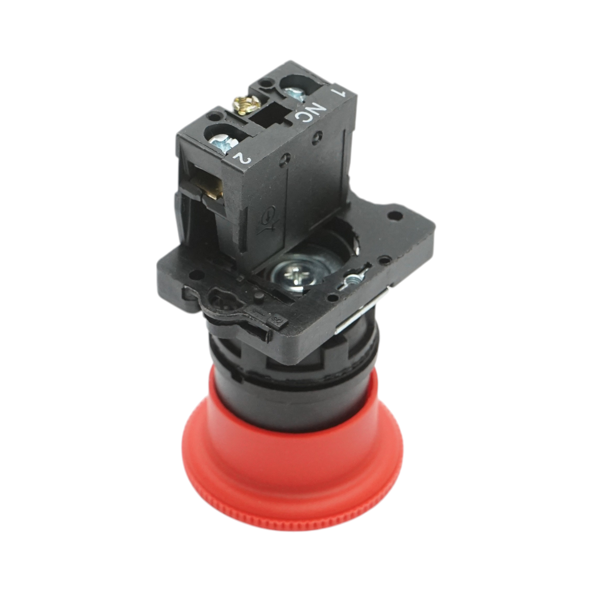 Buton comanda oprire de urgenta rosu cu deblocare prin rasucire 40mm, 1NC, 400V/10A LAY5 Breckner Germany - imagine 4