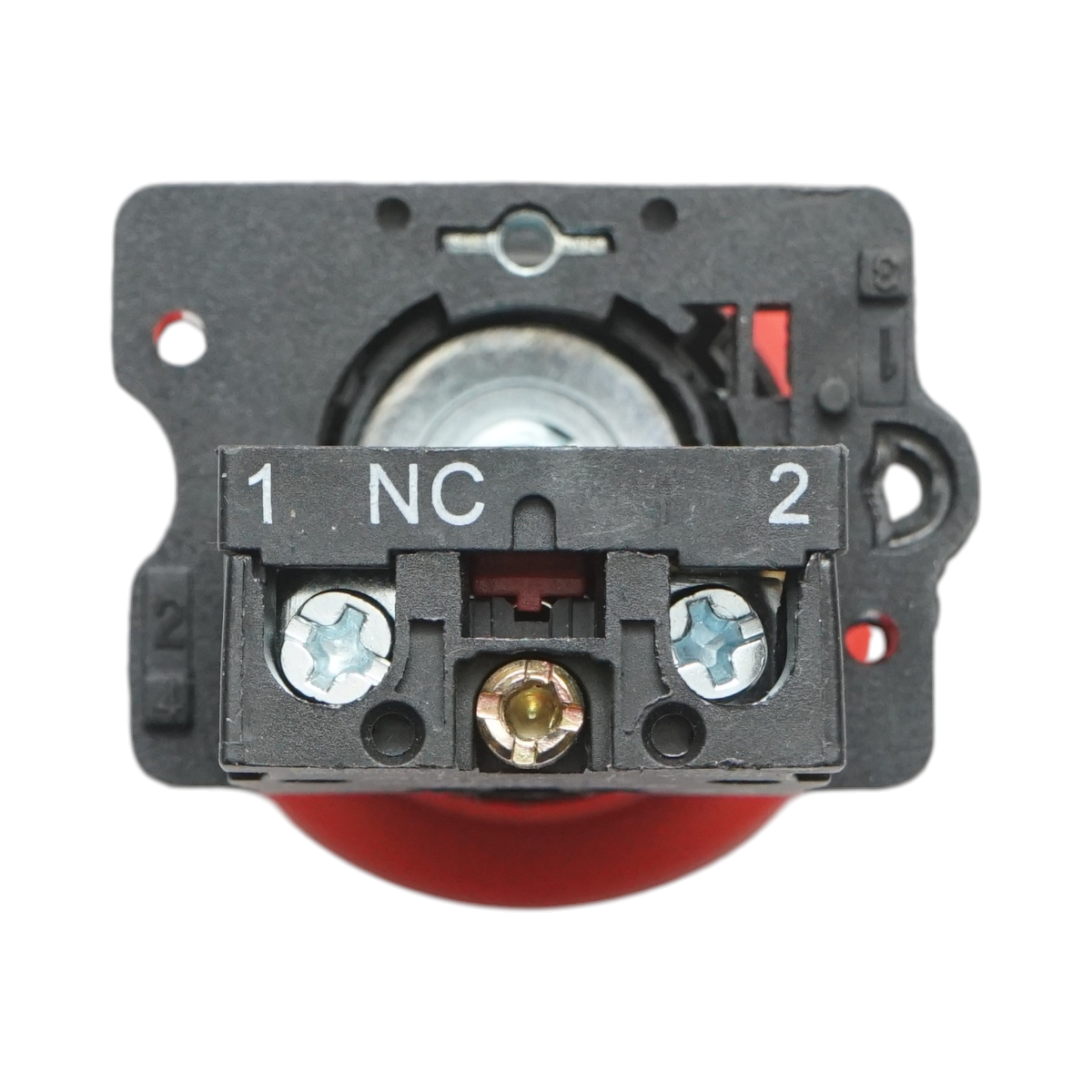 Buton comanda oprire de urgenta rosu cu deblocare prin rasucire si cheie 40mm, 1NC, 400V/10A LAY5 Breckner Germany - imagine 5