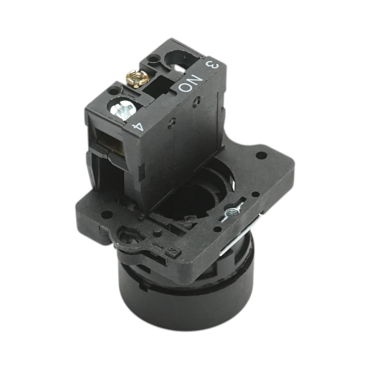 Buton comanda cu revenire negru 1NO, 400V/10A LAY5 Breckner Germany - imagine 4