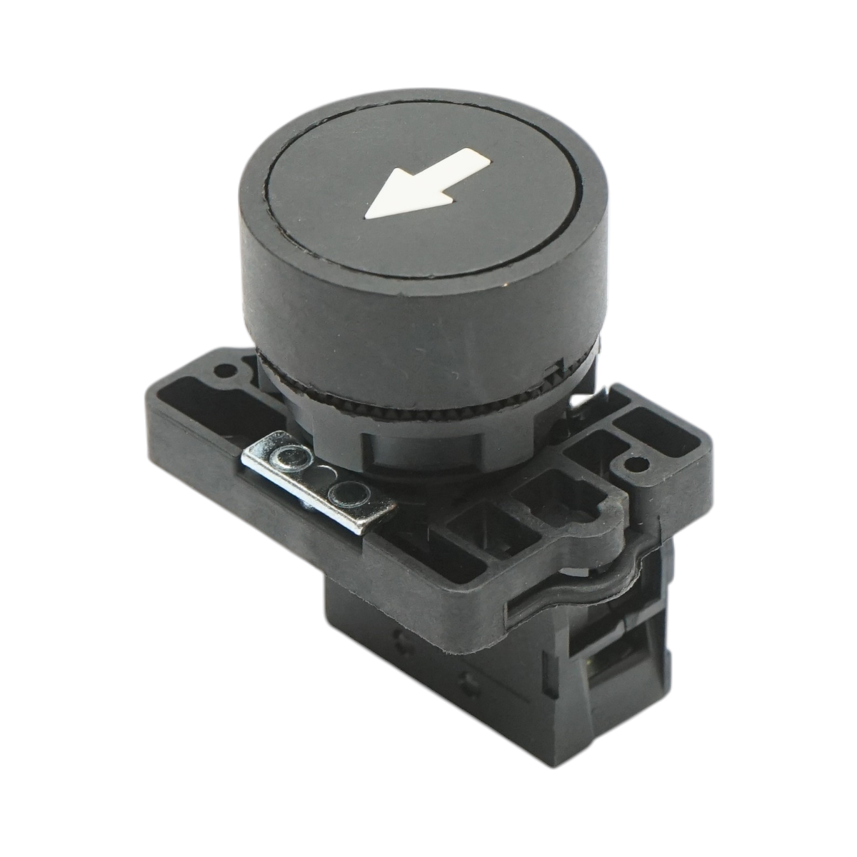 Buton comanda cu revenire negru 1NO, 400V/10A LAY5 Breckner Germany - imagine 3