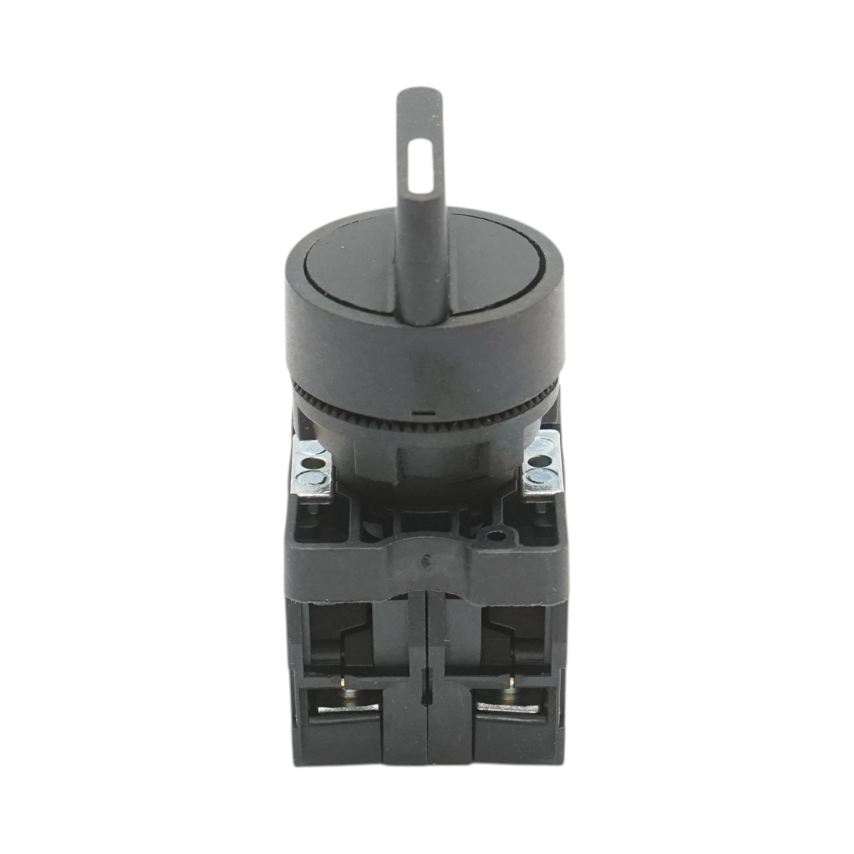 Selector 3 pozitii negru cu retinere 2NO, 400V/10A, LAY5-ED33 Breckner Germany - imagine 2