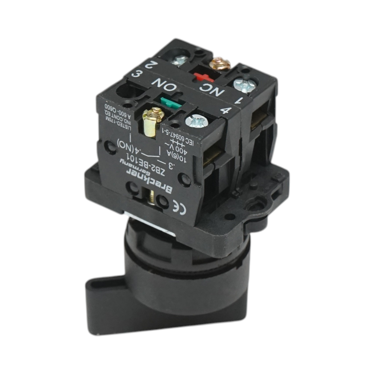 Selector 2 pozitii negru cu retinere 1NO, 400V/10A, LAY5-EJ25 Breckner Germany - imagine 4