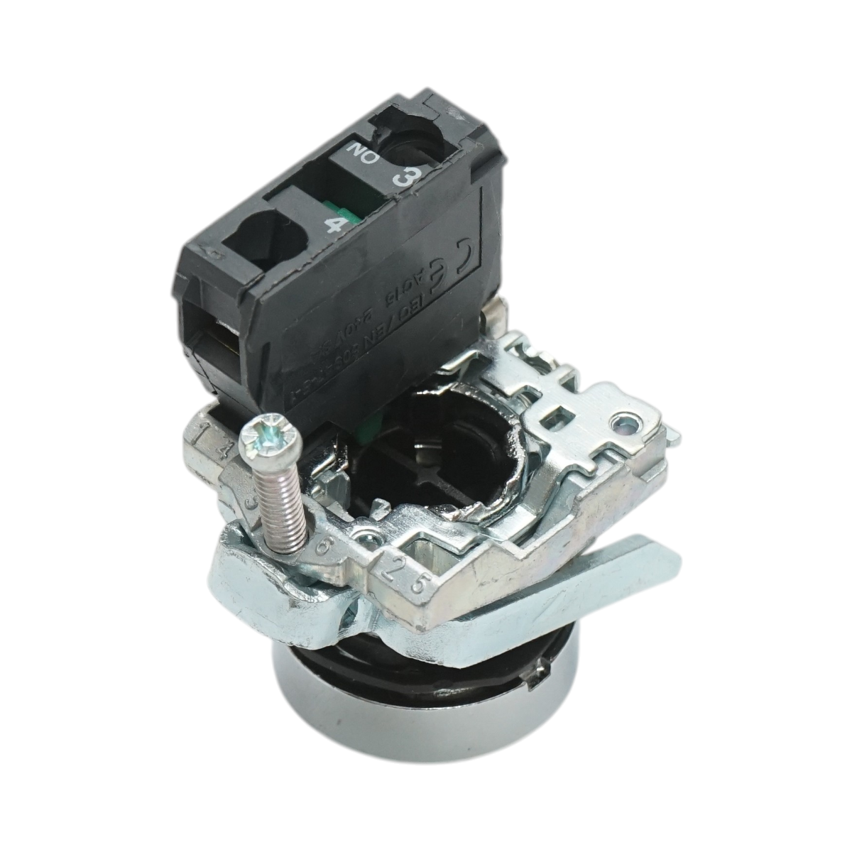 Buton comanda cu revenire verde 1NO, 10A, TB4-BA31 Breckner Germany - imagine 3