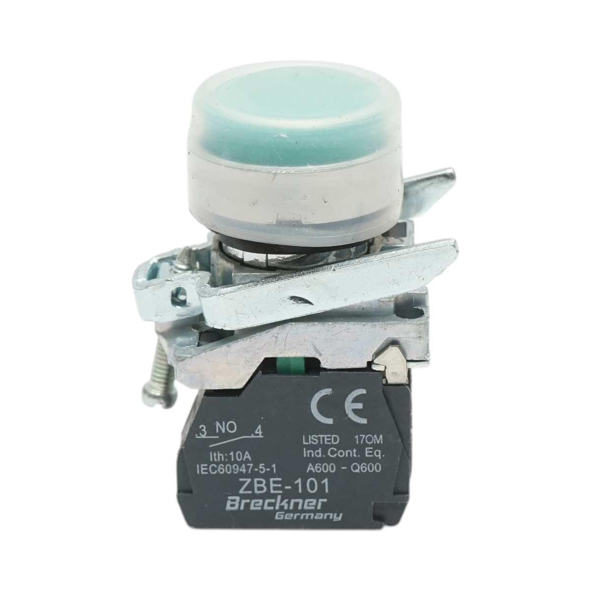 Buton comanda cu revenire si capac protectie 22mm, 1NO, TB4-BP31, IP65 Breckner Germany