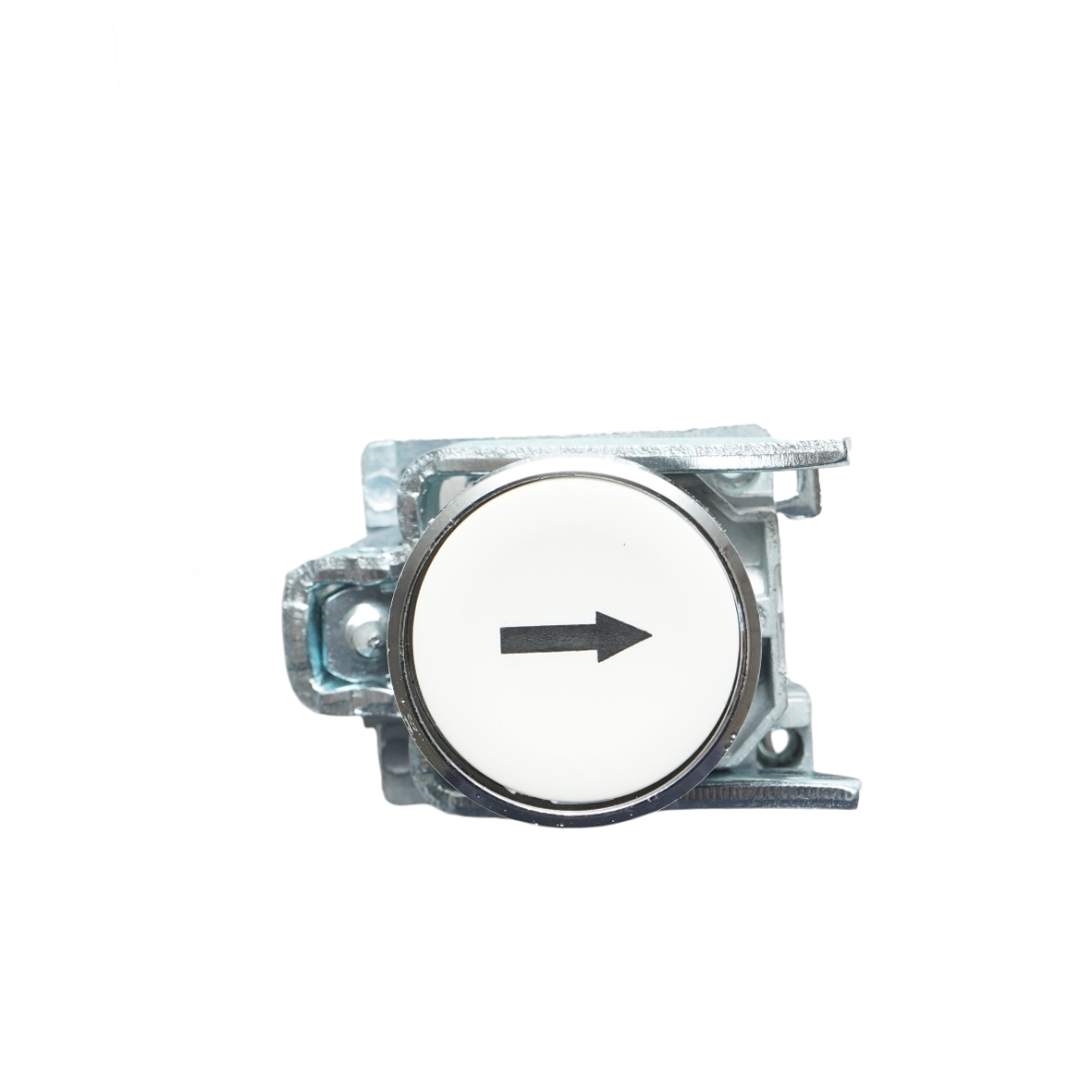 Buton comanda alb cu revenire si marcaj sageata 1NO, 10A, TB4 Breckner Germany - imagine 2