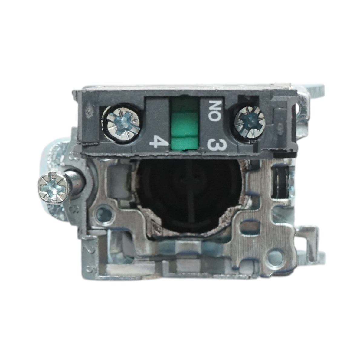 Buton comanda alb cu revenire si marcaj sageata 1NO, 10A, TB4 Breckner Germany - imagine 4