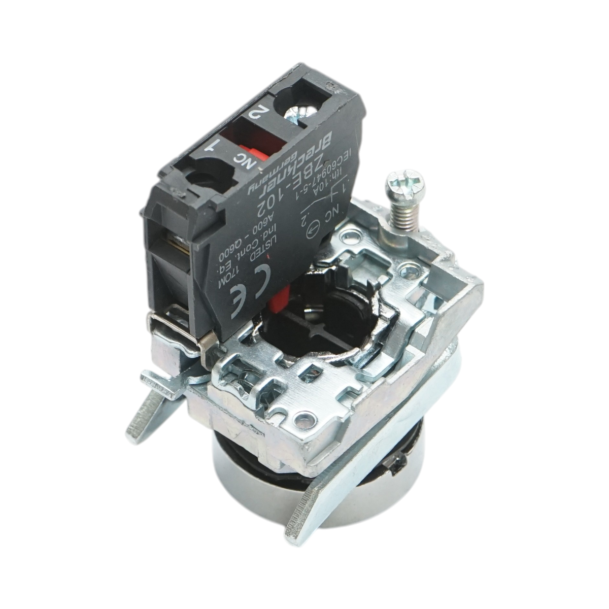 Buton comanda STOP rosu cu revenire 1NC, 10A, TB4 Breckner Germany - imagine 4