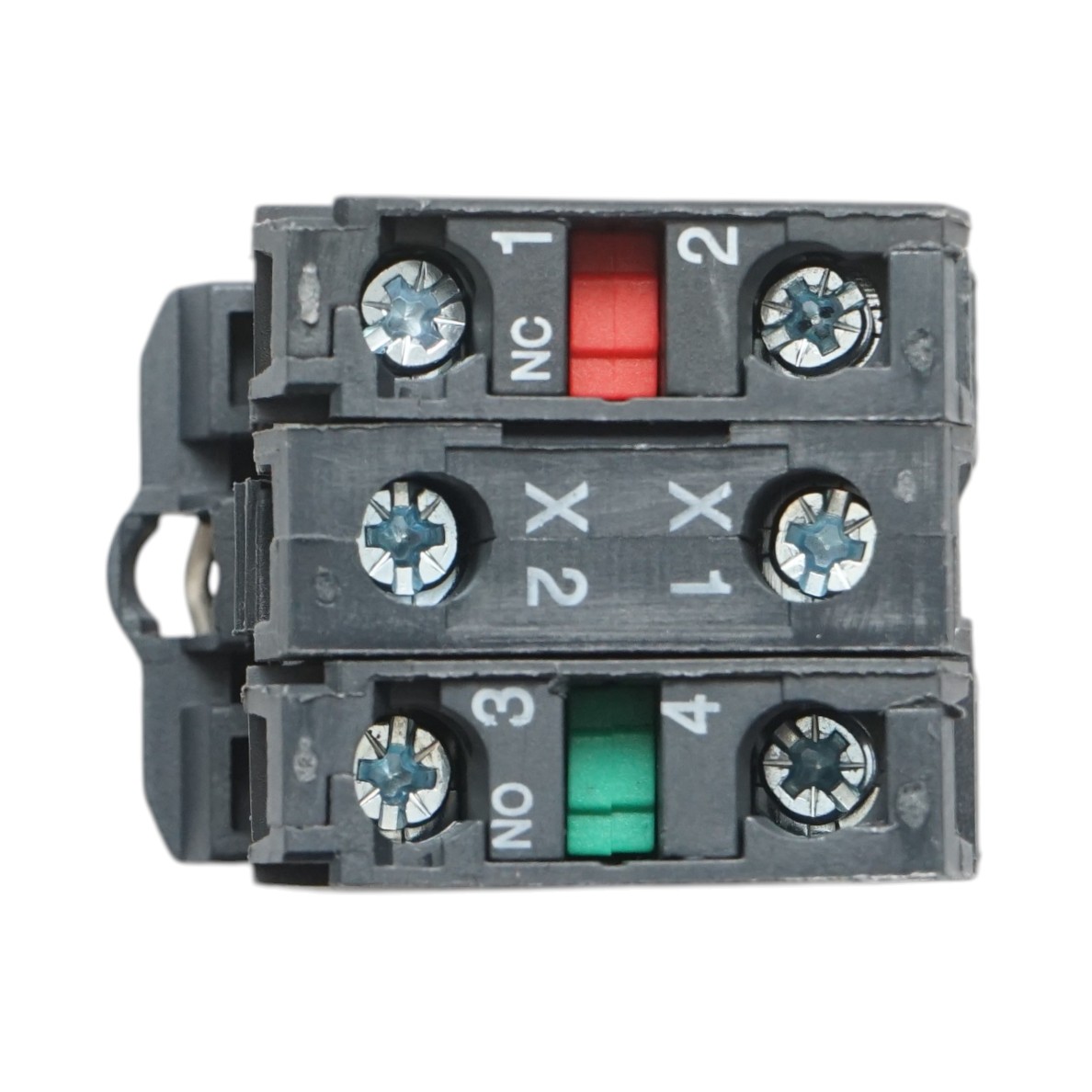 Buton comanda cu revenire si semnalizare LED rosu 1NO+1NC, 24V/10A TB5 Breckner Germany - imagine 5