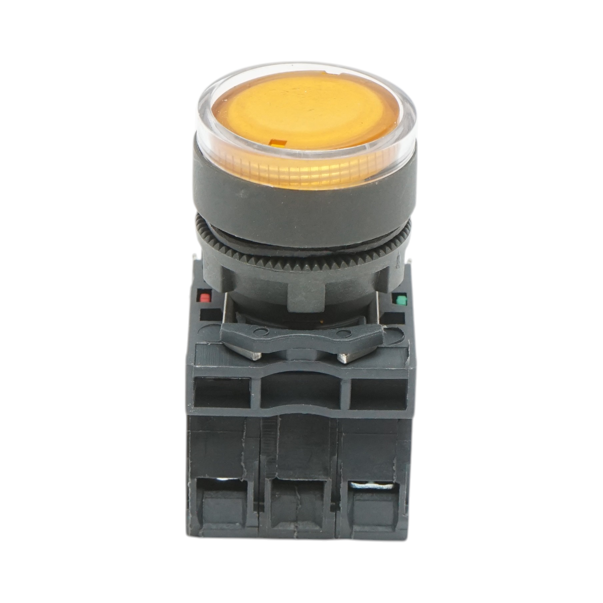 Buton comanda cu revenire si semnalizare LED galben 1NO+1NC, 24V/10A TB5 Breckner Germany - imagine 2