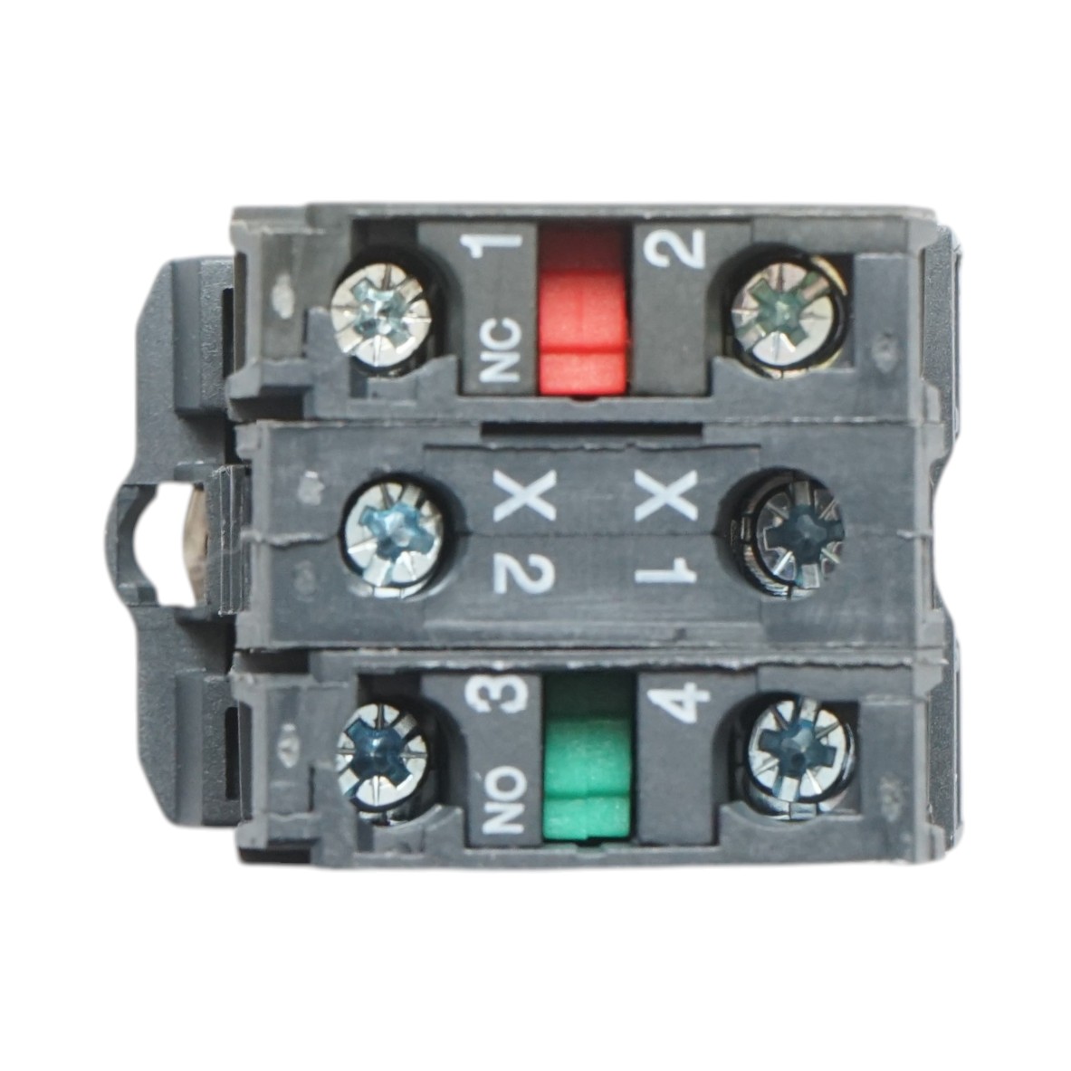 Buton comanda cu revenire si semnalizare LED albastru 1NO+1NC, 24V/10A TB5 Breckner Germany - imagine 5