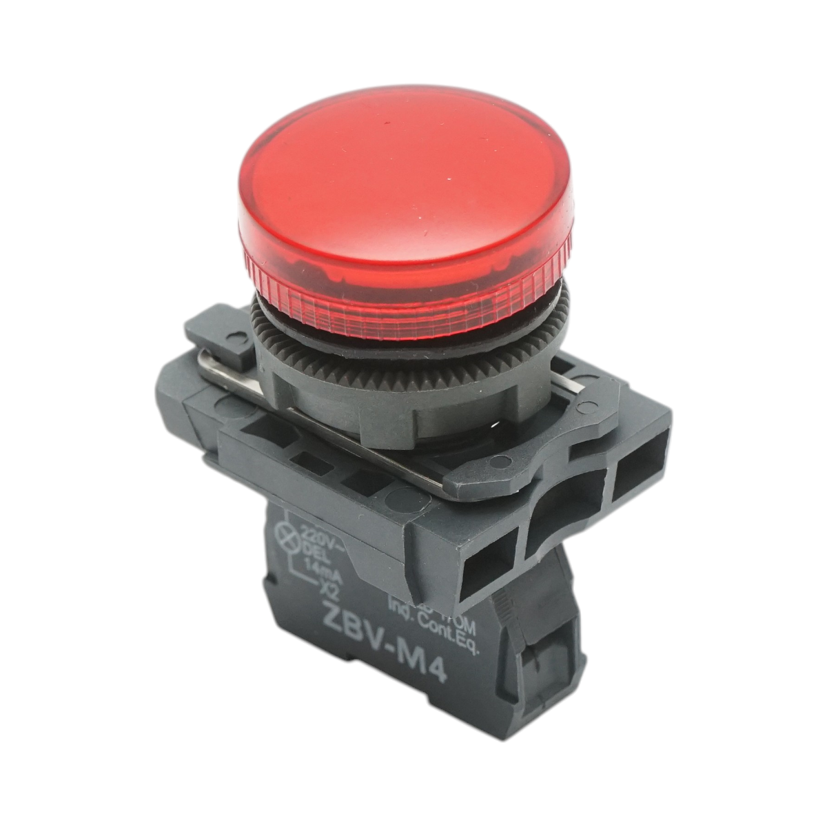 Indicator semnalizare LED rosu 1NO+1NC, 220V, 14mA, TB5 Breckner Germany - imagine 3