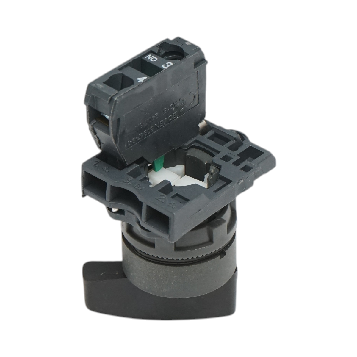 Selector 2 pozitii cu revenire negru 1NO, 240V/10A, TB5-AJ41 Breckner Germany - imagine 3