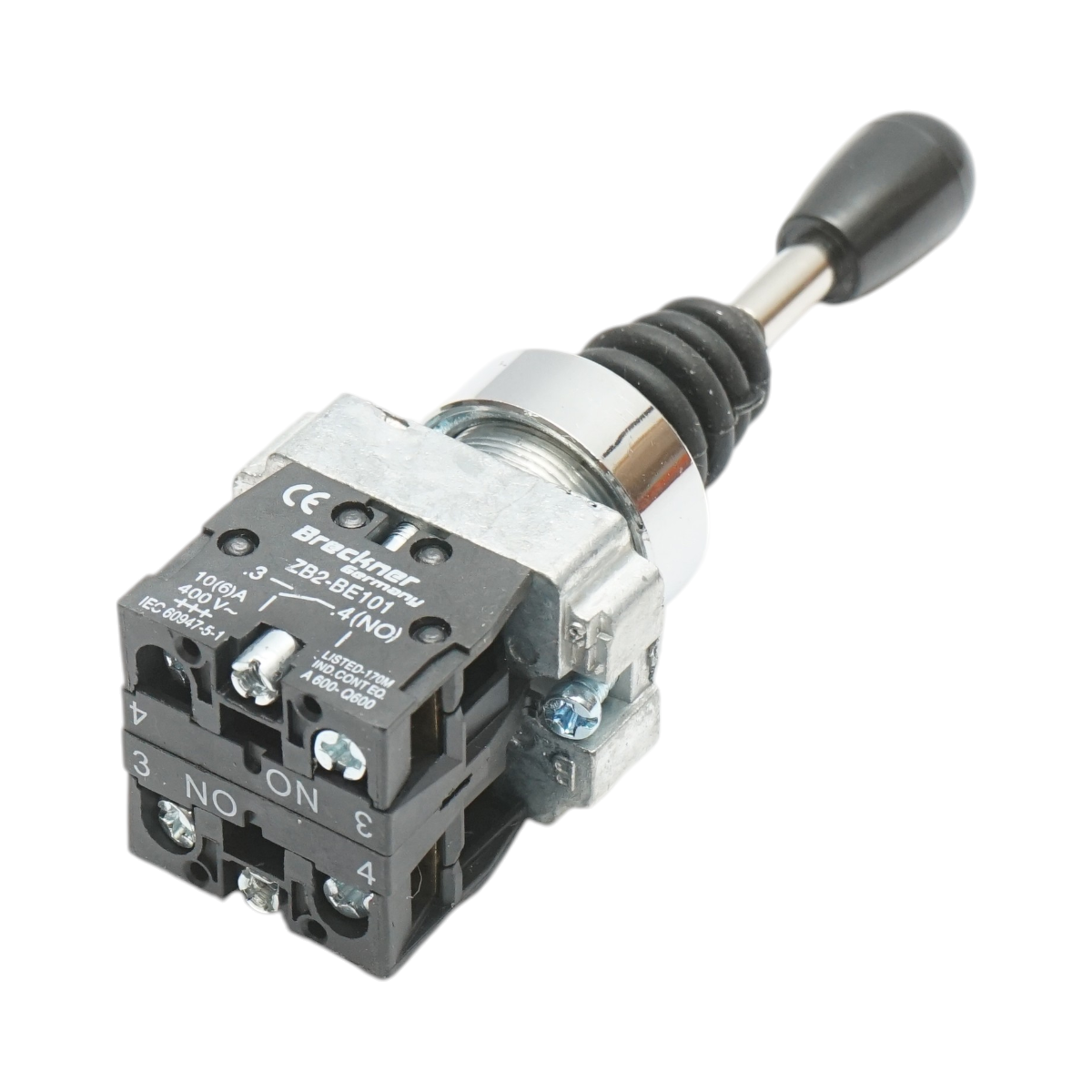 Comutator joystick 2 pozitii cu revenire 2NO, 400V/10A Breckner Germany - imagine 4