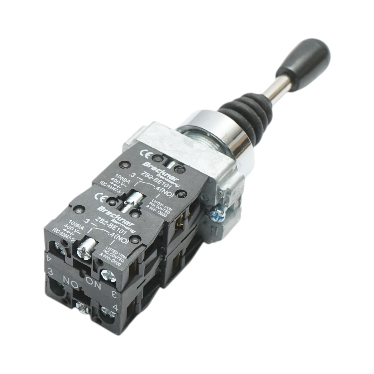 Comutator joystick 4 pozitii cu revenire 4NO, 400V/10A Breckner Germany - imagine 4