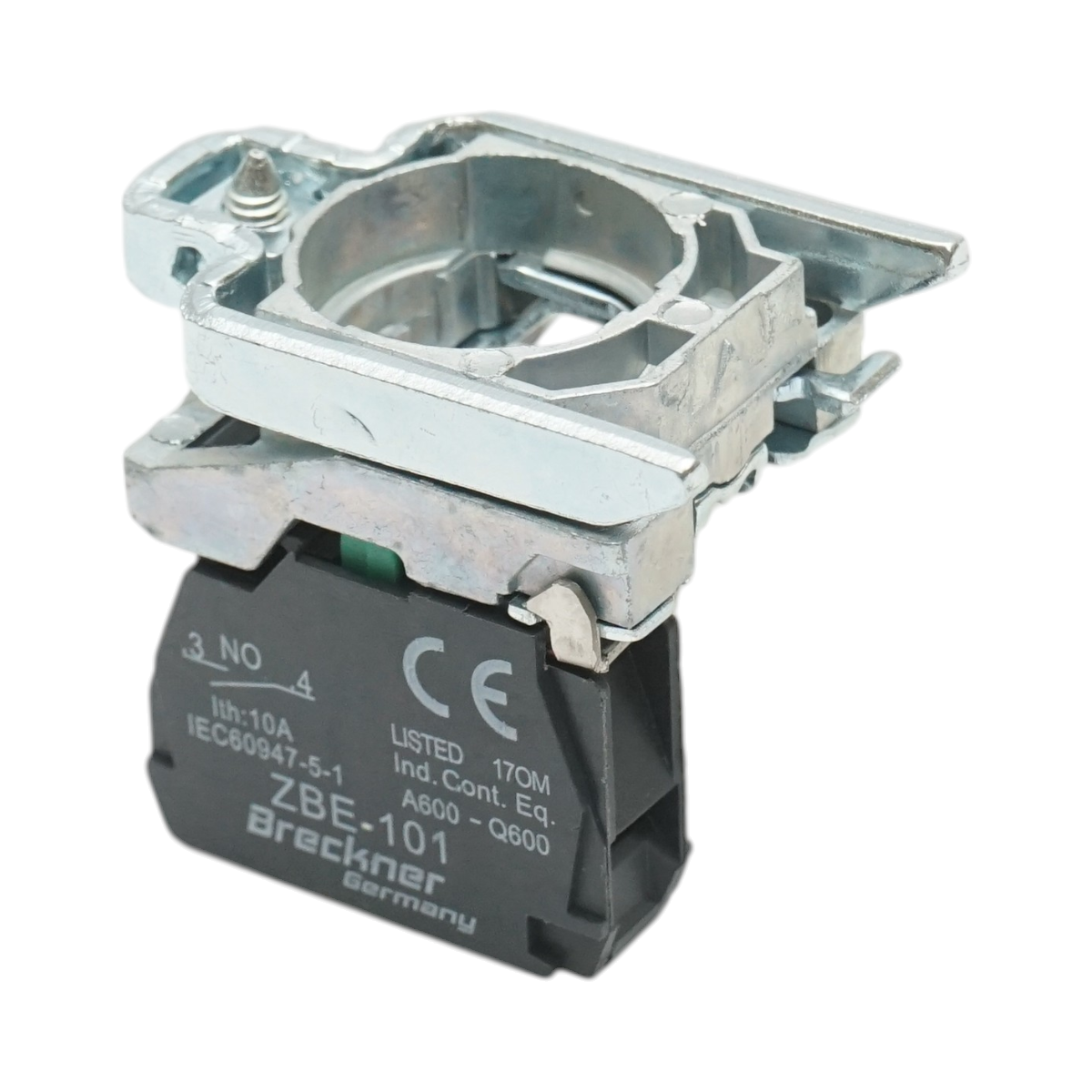 Element bloc contact auxiliar metalic 1NO 240V/10A TB4 Breckner Germany - imagine 3