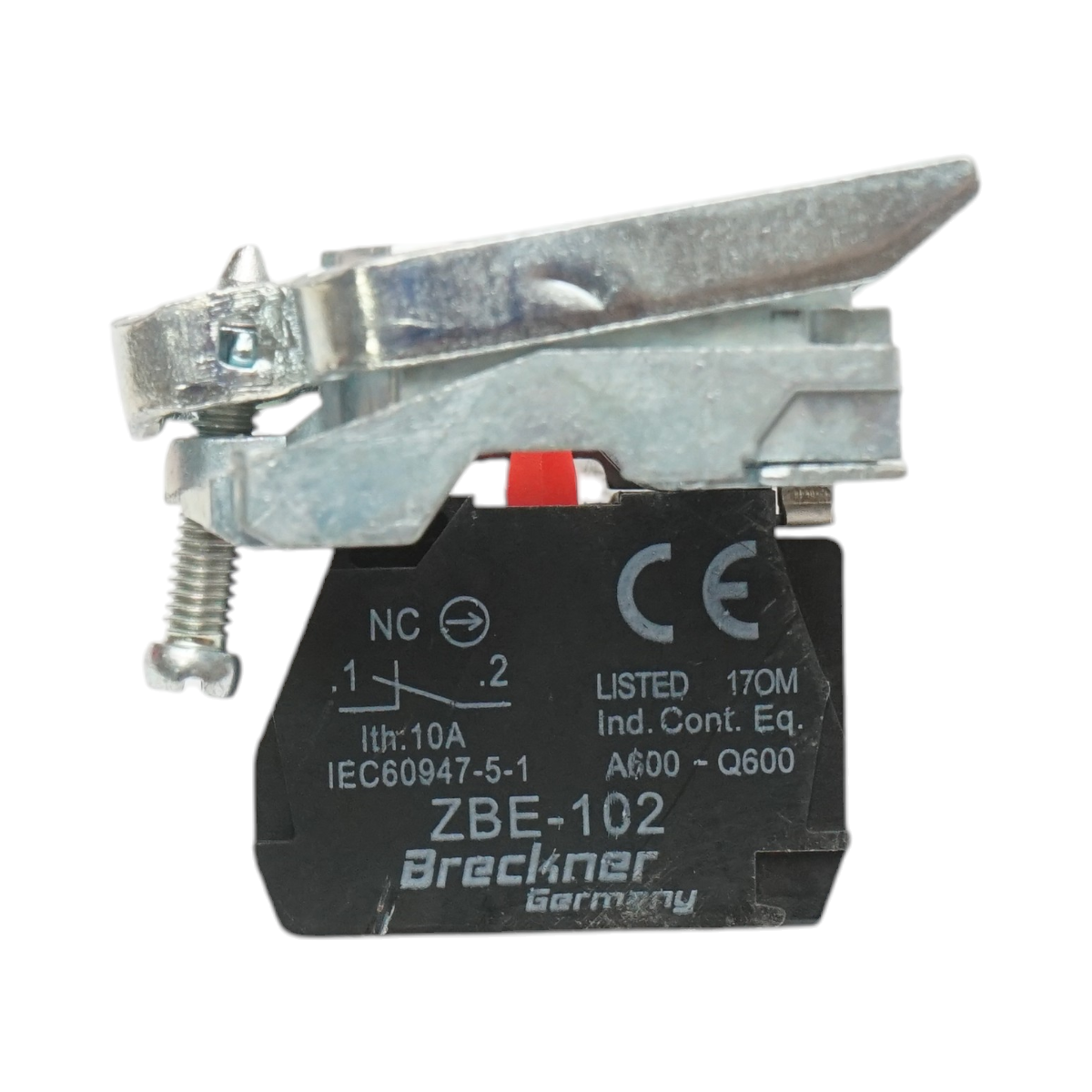 Element bloc contact auxiliar metalic 1NC 240V/10A TB4 Breckner Germany