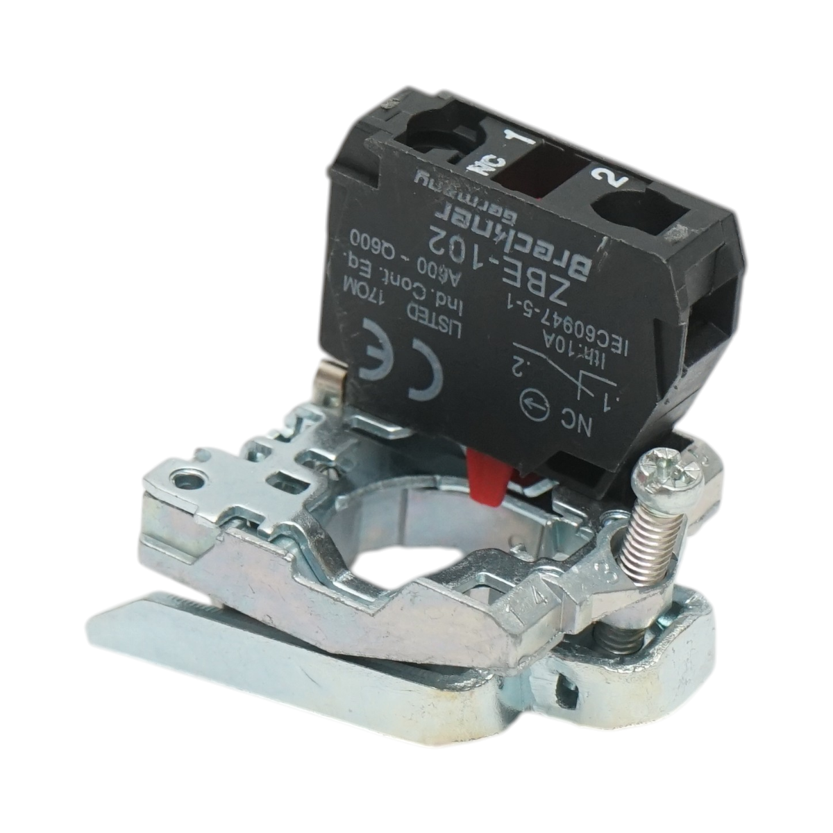 Element bloc contact auxiliar metalic 1NC 240V/10A TB4 Breckner Germany - imagine 3