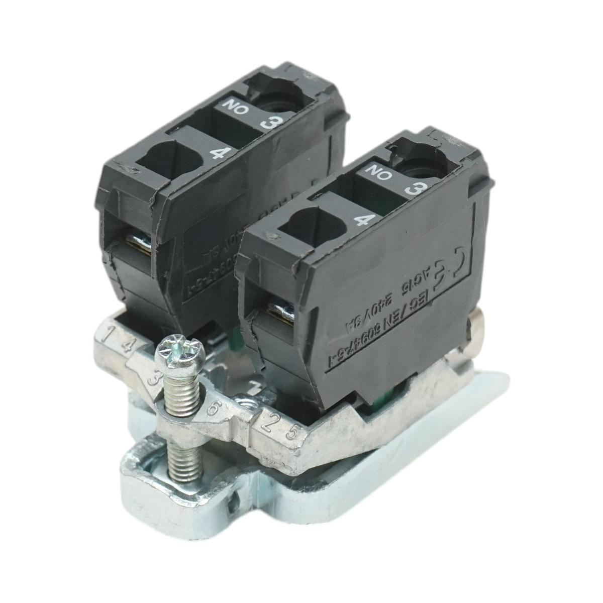 Element bloc contact auxiliar metalic 2NO 240V/10A TB4 Breckner Germany - imagine 2