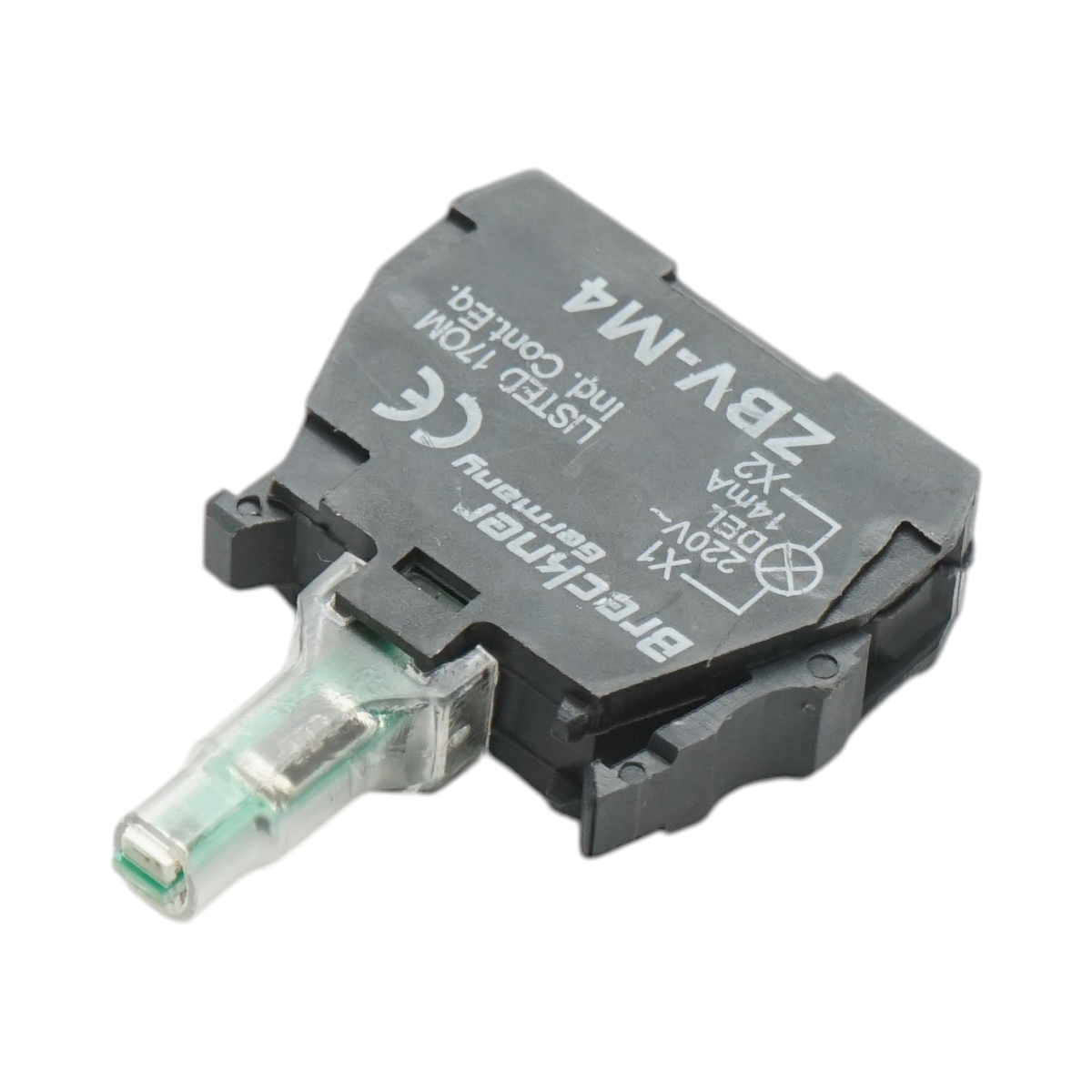 Element bloc contact auxiliar LED 220V/14mA Breckner Germany - imagine 3