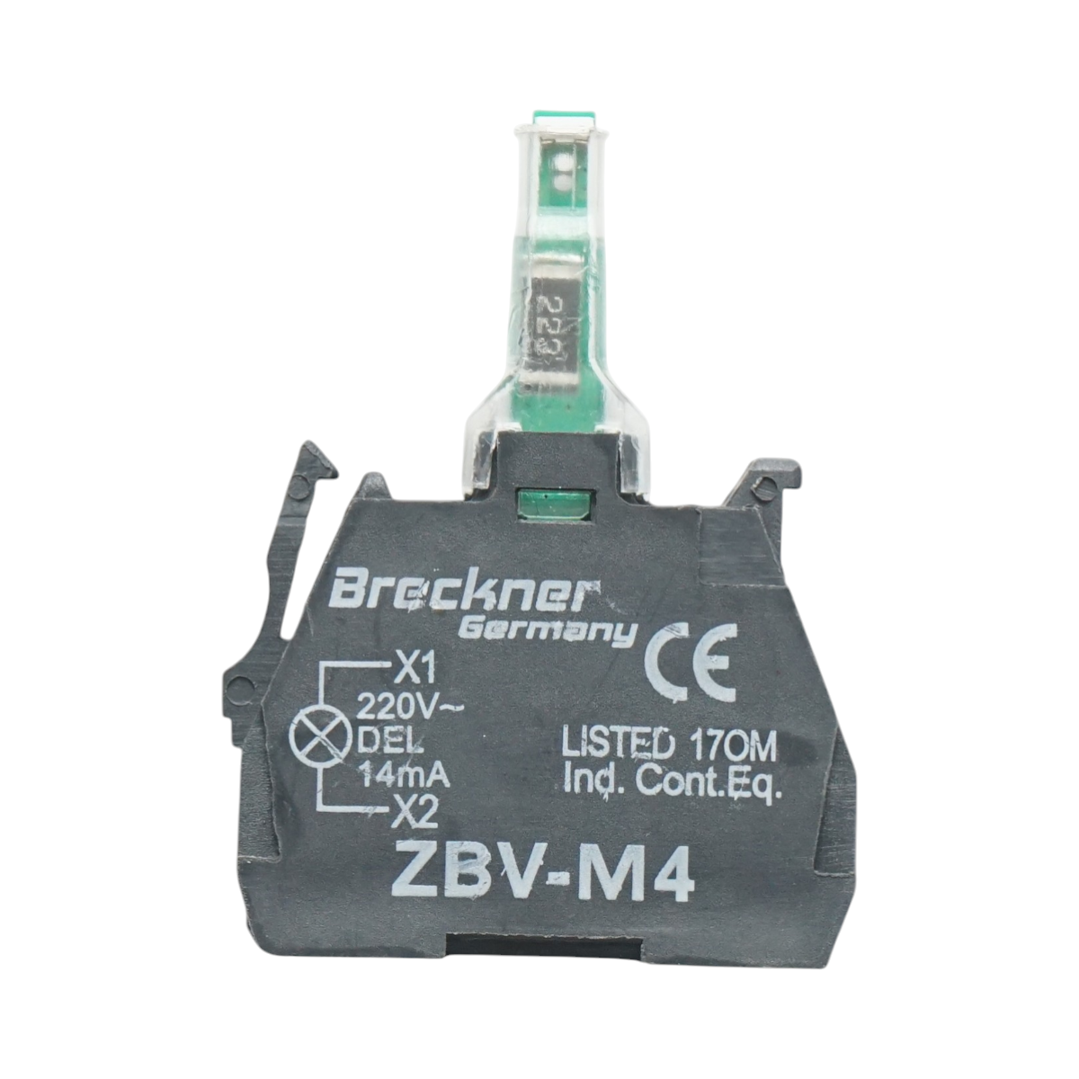 Element bloc contact auxiliar LED 220V/14mA Breckner Germany