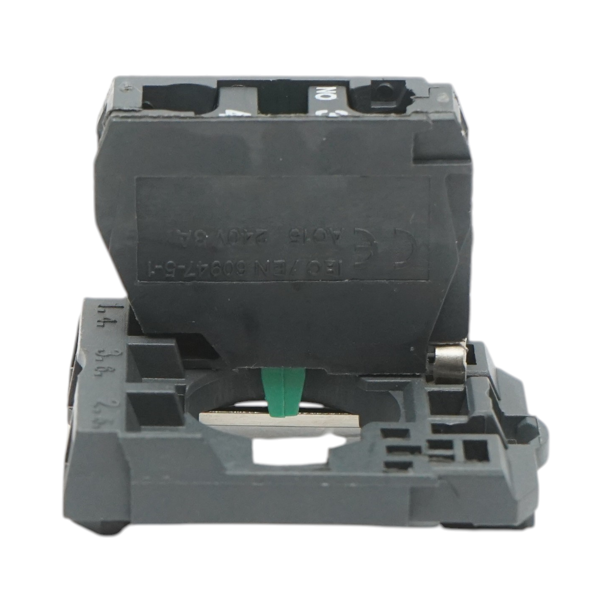 Element bloc contact auxiliar plastic 1NO 240V/10A TB5 Breckner Germany - imagine 2