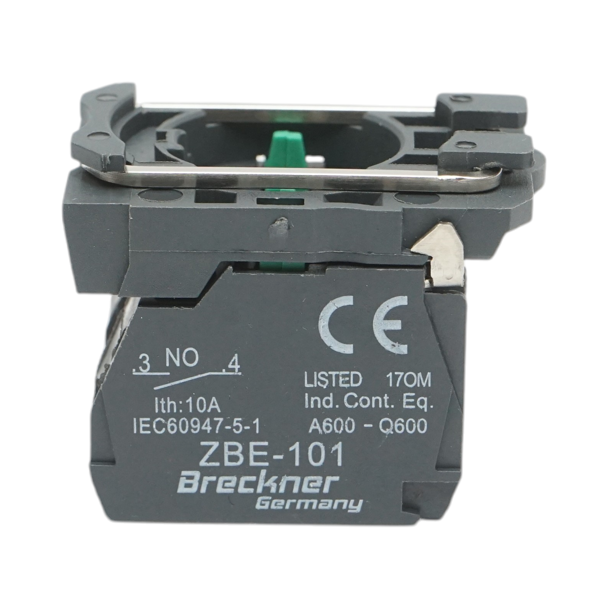 Element bloc contact auxiliar plastic 2NO 240V/10A TB5 Breckner Germany