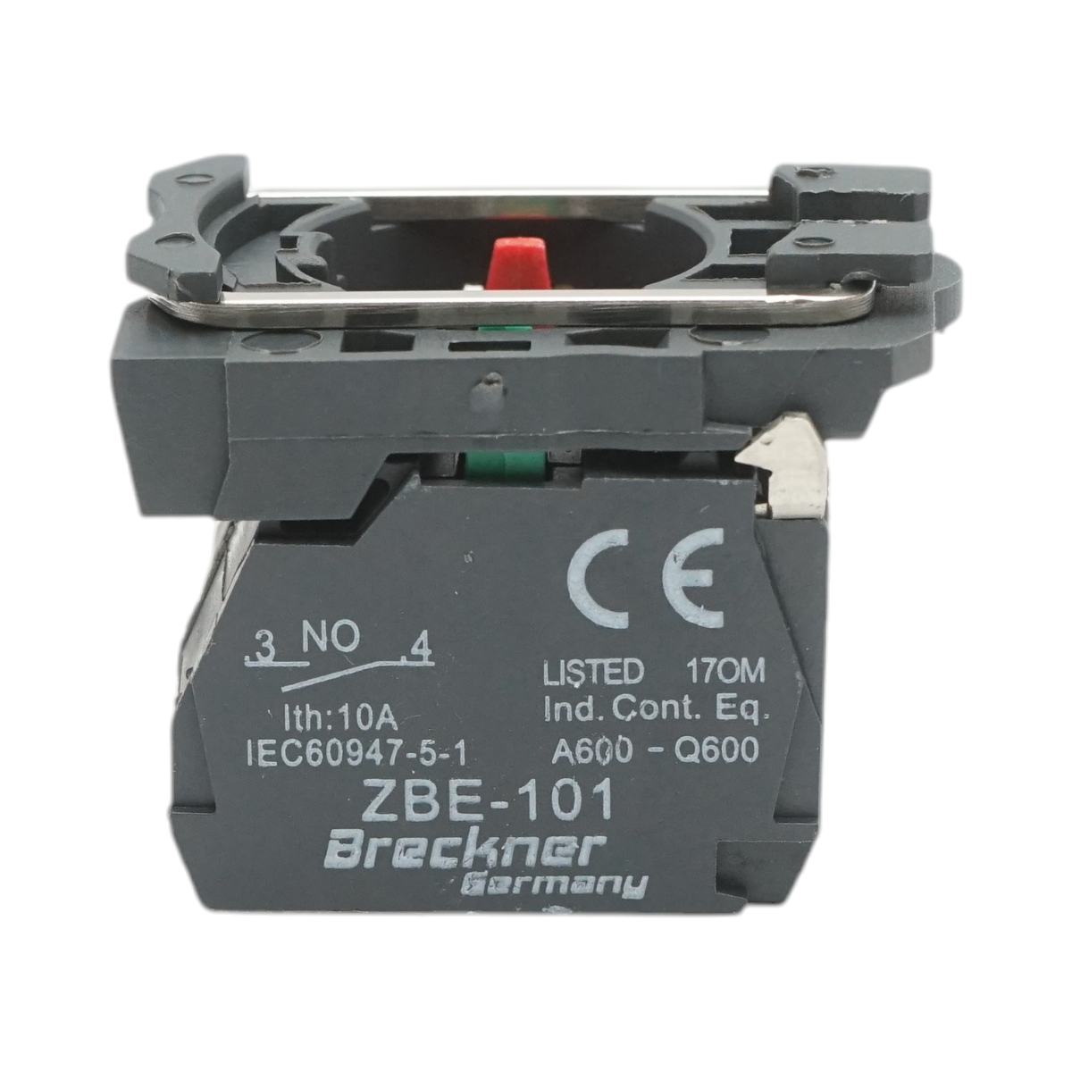 Element bloc contact auxiliar plastic 1NO+1NC 240V/10A TB5 Breckner Germany