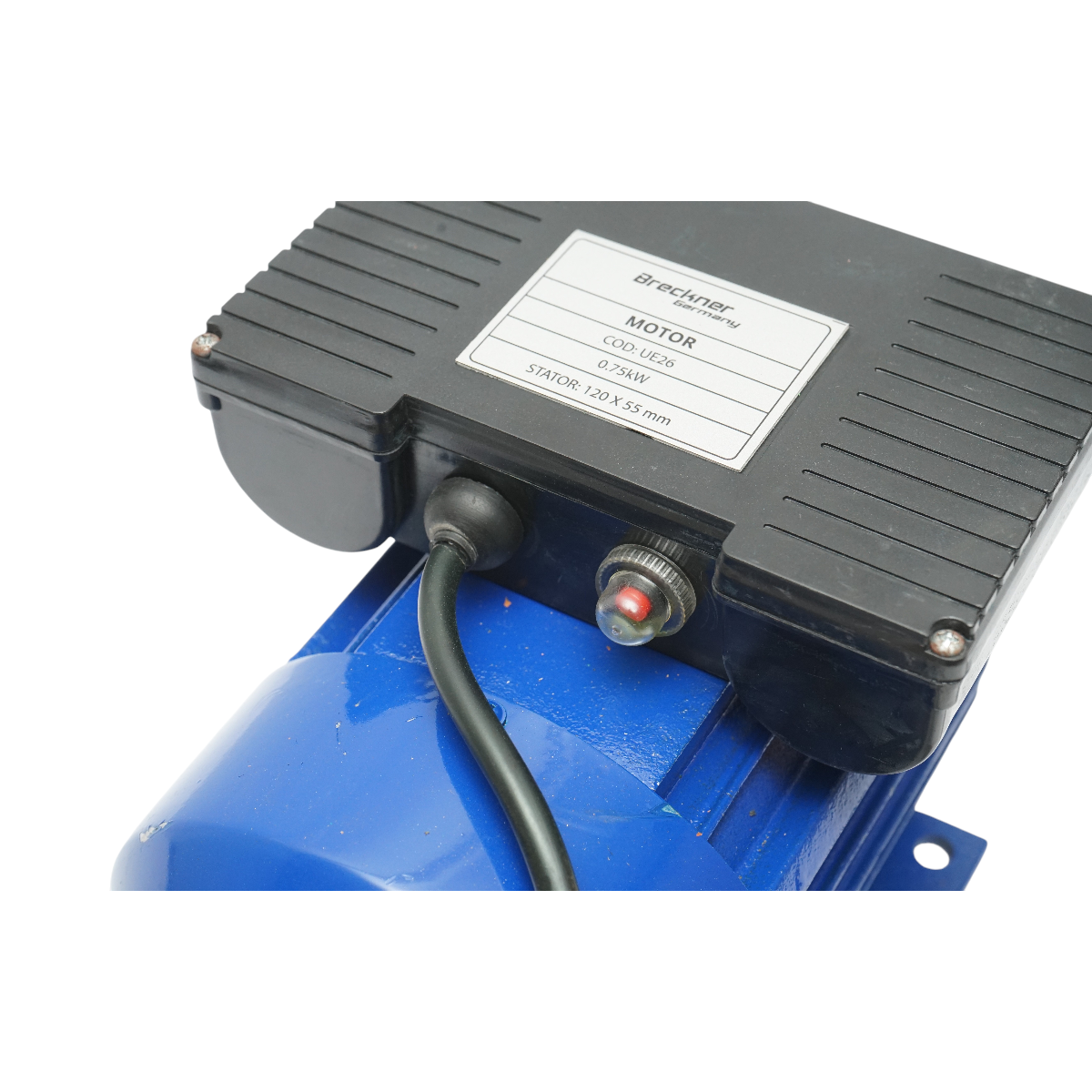 Motor electric monofazat 0.75KW, 220V, turatie 2800 r/min, stator 120x55mm Breckner Germany - imagine 6