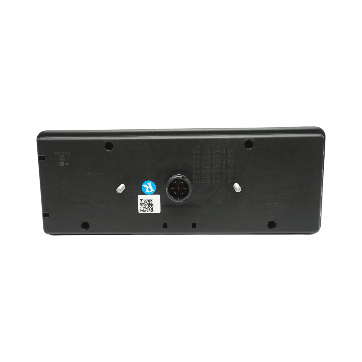 Lampa stop spate dreapta LED camion 24V, 7 pini ASS2.1 cu iluminare numar, alarma mers inapoi 400x153x88mm - imagine 2