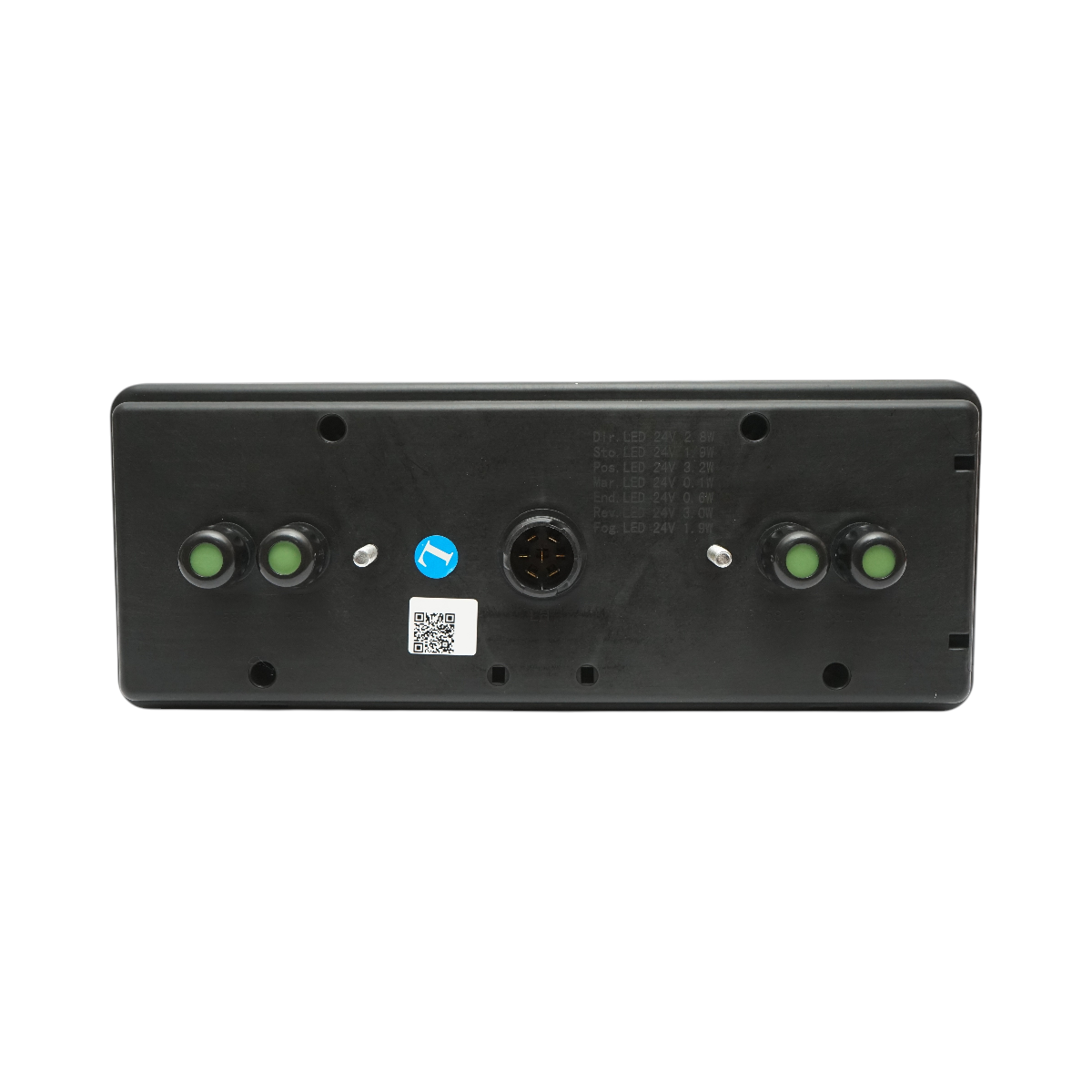 Lampa stop spate stanga LED camion 24V, 7 pini ASS2.1+4x2 cu iluminare numar 400x153x88mm - imagine 2