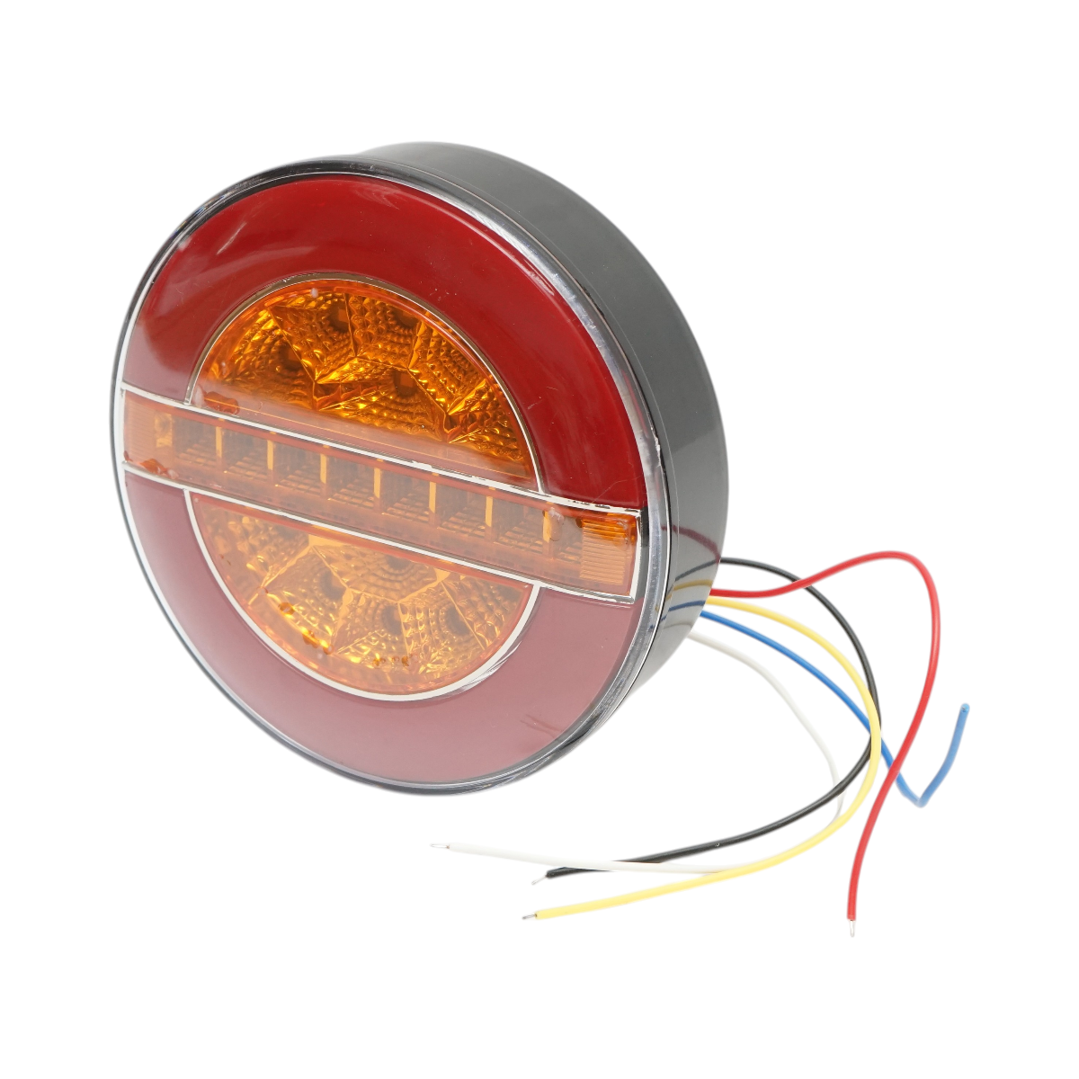 Lampa stop spate rotunda LED 12V/24V universala 140x40mm Breckner Germany - imagine 4