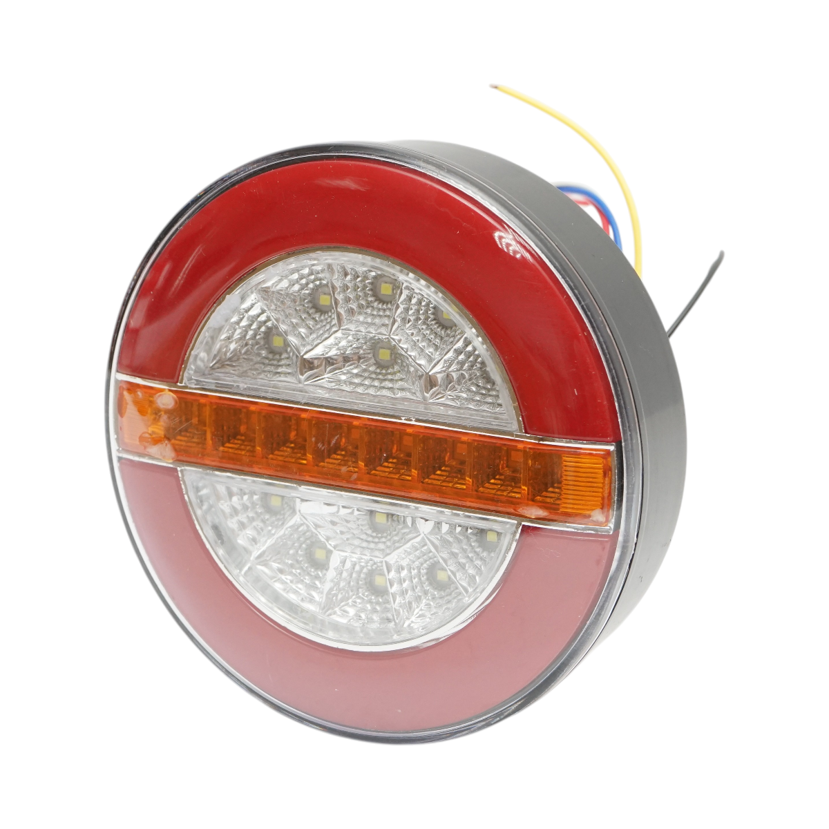Lampa stop spate rotunda LED 12V/24V universala 140x40mm Breckner Germany - imagine 4