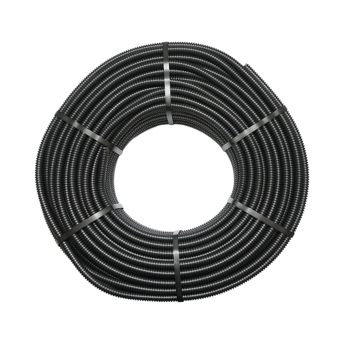 Tub flexibil copex 16mm Gewiss DX15116R fara fir, ignifug din PVC, 750N negru 100m/rola - imagine 2