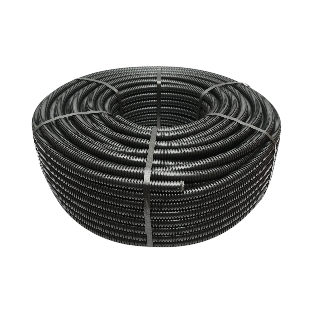 Tub flexibil copex 20mm Gewiss DX15020R fara fir, ignifug din PVC, 750N negru 100m/rola