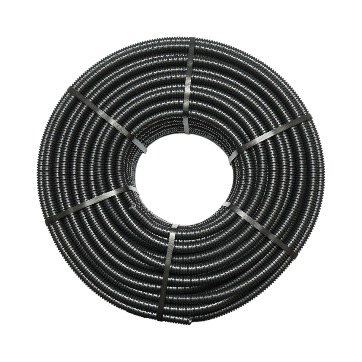 Tub flexibil copex 20mm Gewiss DX15020R fara fir, ignifug din PVC, 750N negru 100m/rola - imagine 2