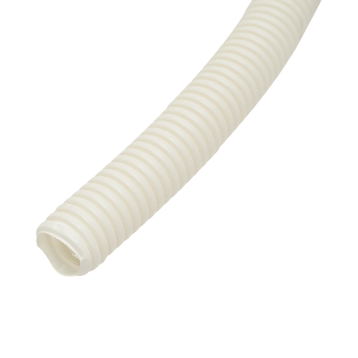Tub flexibil copex corugat spiral 16mm fara fir din PVC 320N alb 50m/rola - imagine 3