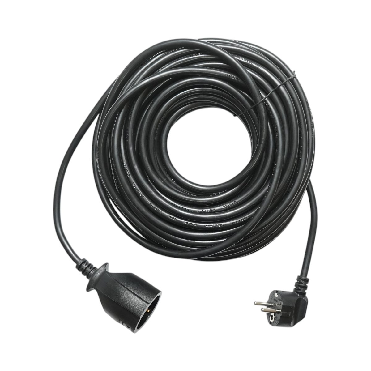 Cablu prelungitor electric 20m H05VV-F 3x1.5mm negru cu priza Schuko 16A/250V - imagine 2