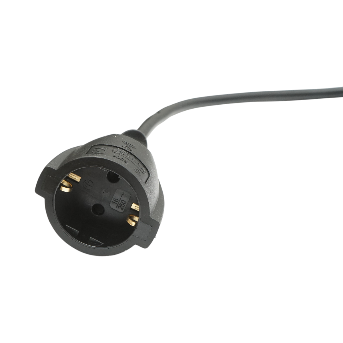 Cablu prelungitor electric 30m H05VV-F 3x1.5mm negru cu priza Schuko 16A/250V - imagine 3
