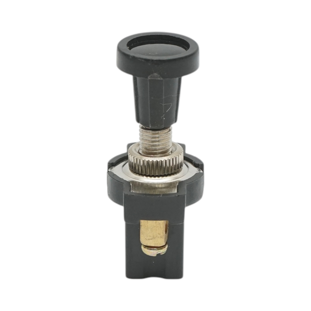 Intrerupator scurt 12V/5A pull switch ON/OFF cu piulita prindere metalica - imagine 2