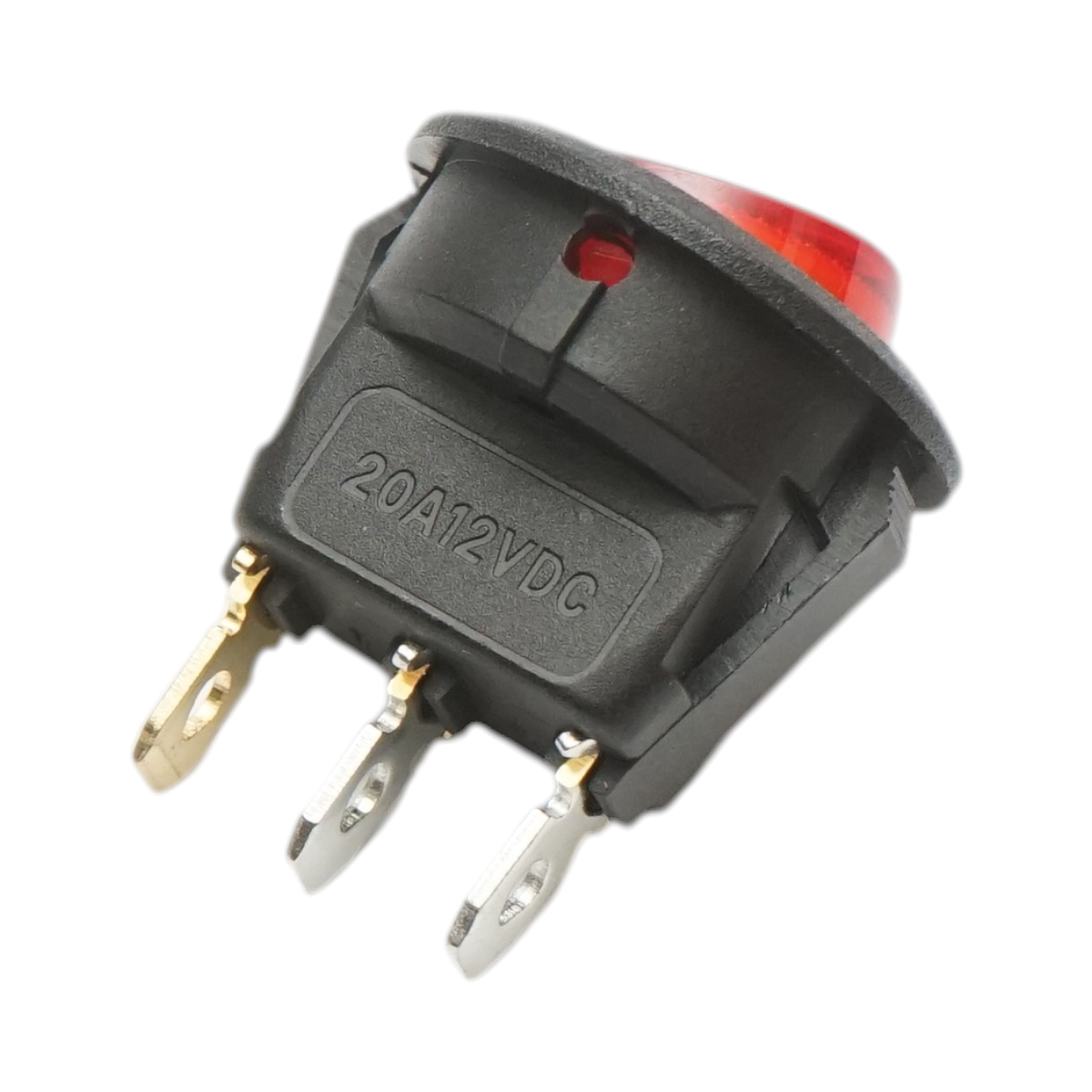 Buton intrerupator LED 12V DC/20A, cu 3 pini ON/OFF universal - imagine 3