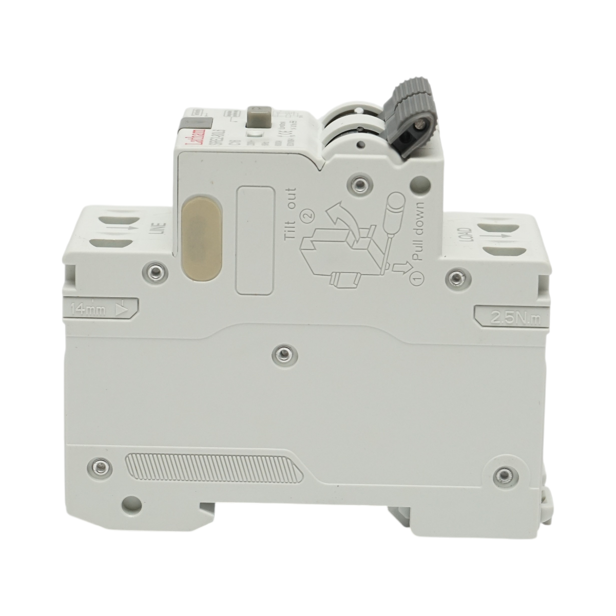 Siguranta diferentiala automata RCBO 1P+N, 16A, 230VAC, 30mA, 6kA Longroad - imagine 3