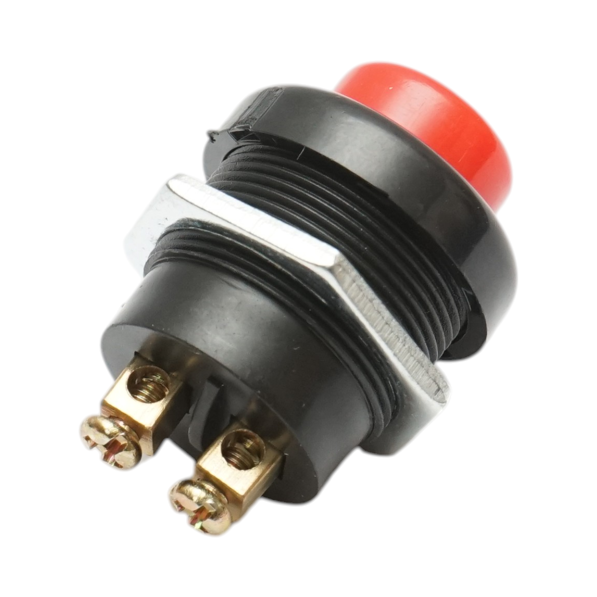 Buton pornire 12V/10A–24V/5A rosu cu 2 pini universal - imagine 3