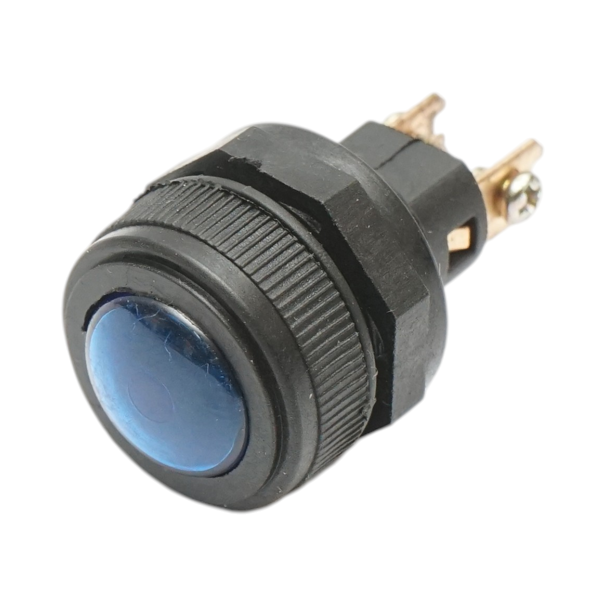 Indicator luminos albastru 12V/10A–24V/5A cu 2 pini universal - imagine 2