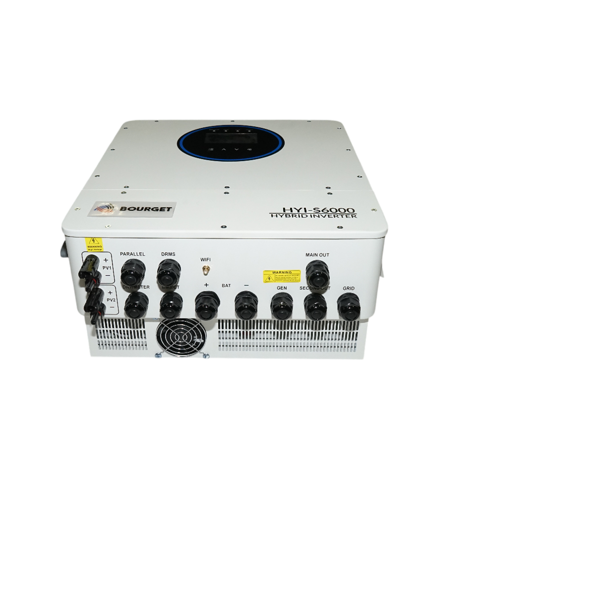 Invertor solar hibrid 6kW, 48V, 135A MPPT, monofazic, ON/OFF-GRID, conexiune in paralel, sistem trifazic optional IP65 Bourget - imagine 2