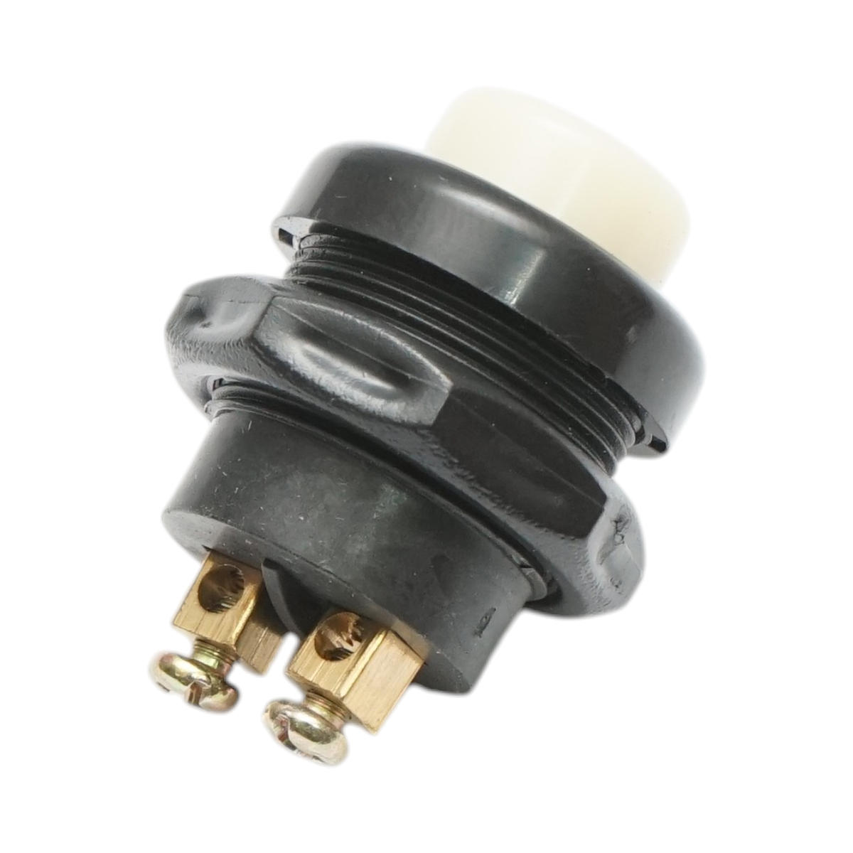 Buton pornire 12V/10A–24V/5A alb cu 2 pini universal - imagine 4